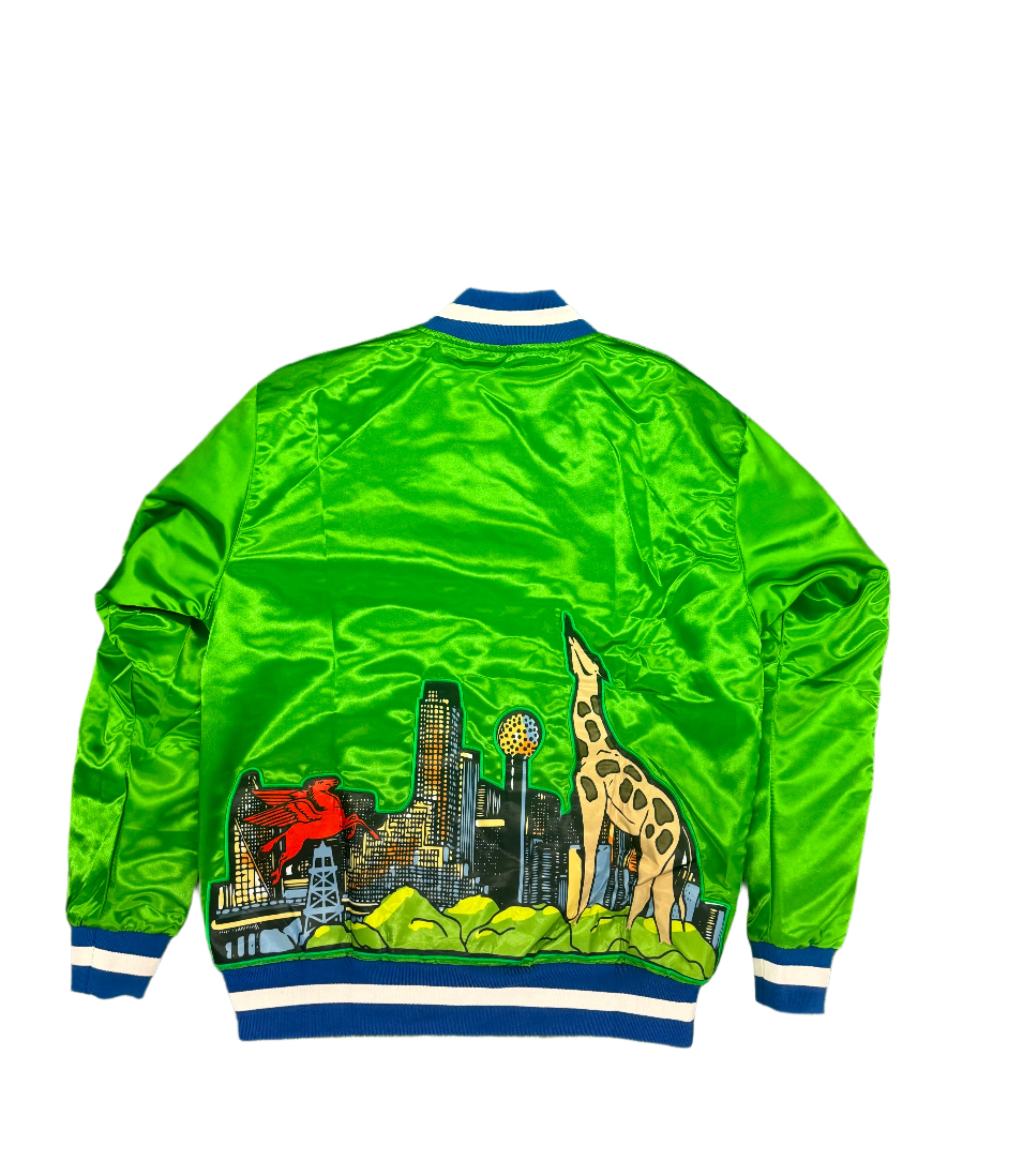 THIS IS DALLAS VARSITY JACKET Green 2.0