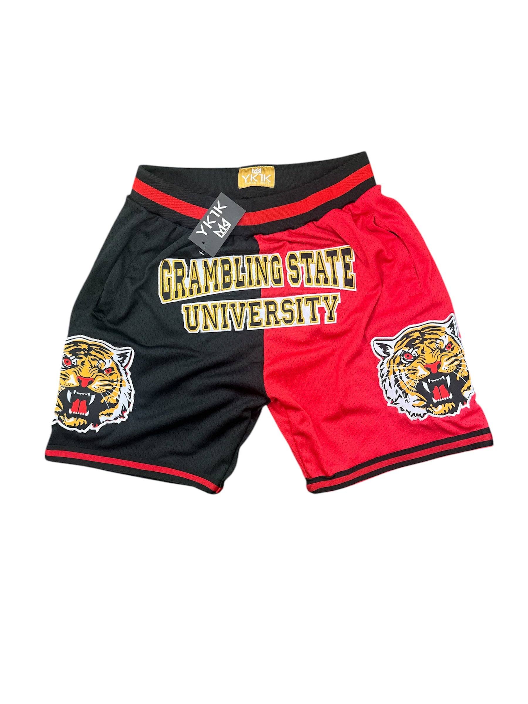 GRAMBLING STATE UNIVERSITY Basketball Shorts Half Black/ Red