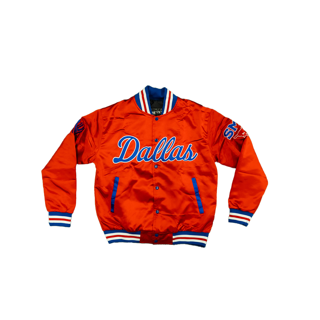 Smu/ YK1K SATIN VARSITY JACKET Red