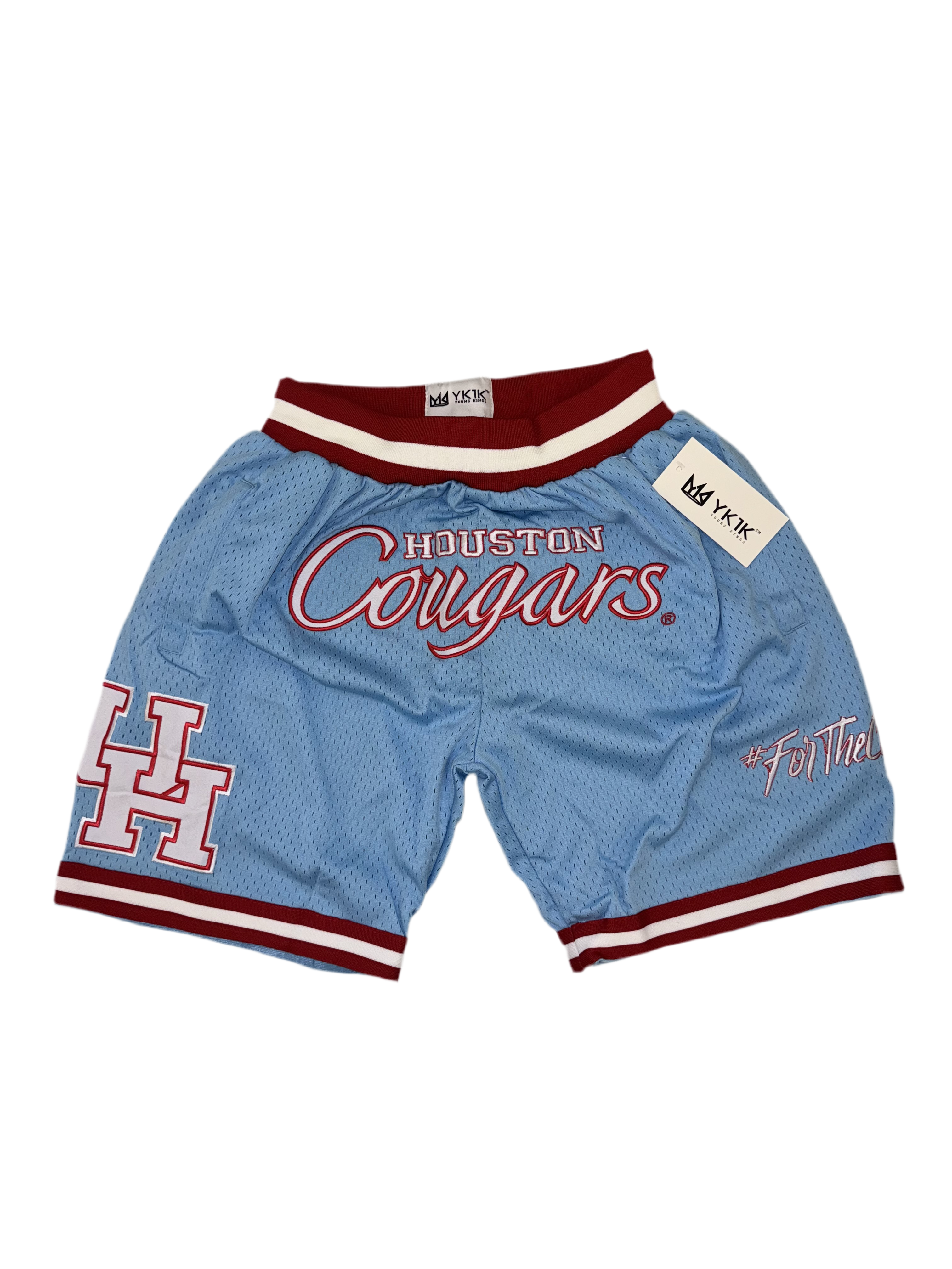 UNIVERSITY OF HOUSTON BASKETBALL SHORTS Baby Blue