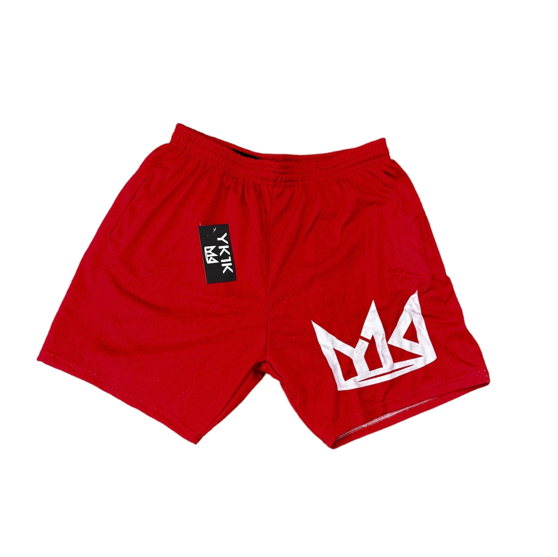 King Daddy Crown Basketball Shorts Red