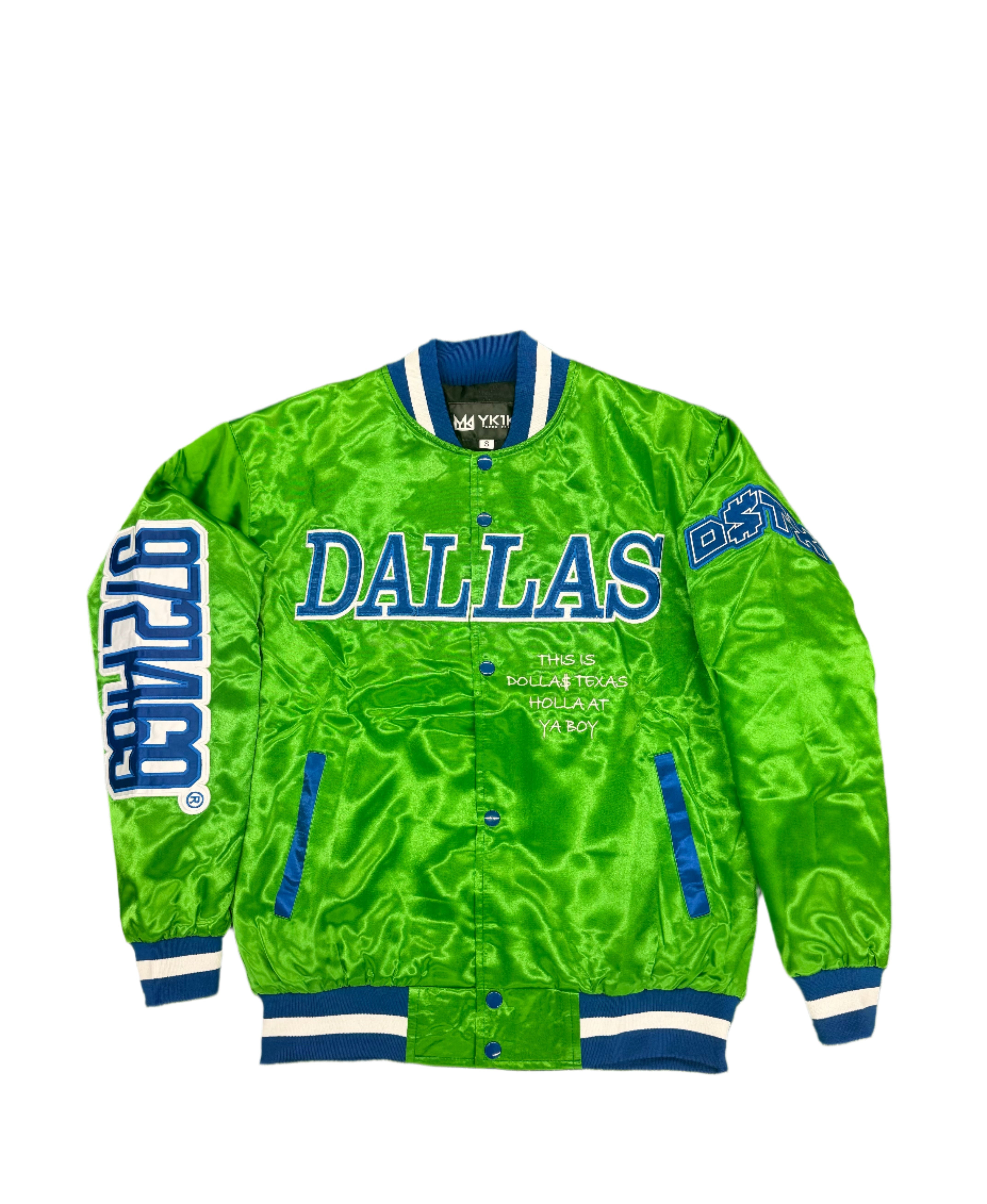 THIS IS DALLAS VARSITY JACKET Green 2.0