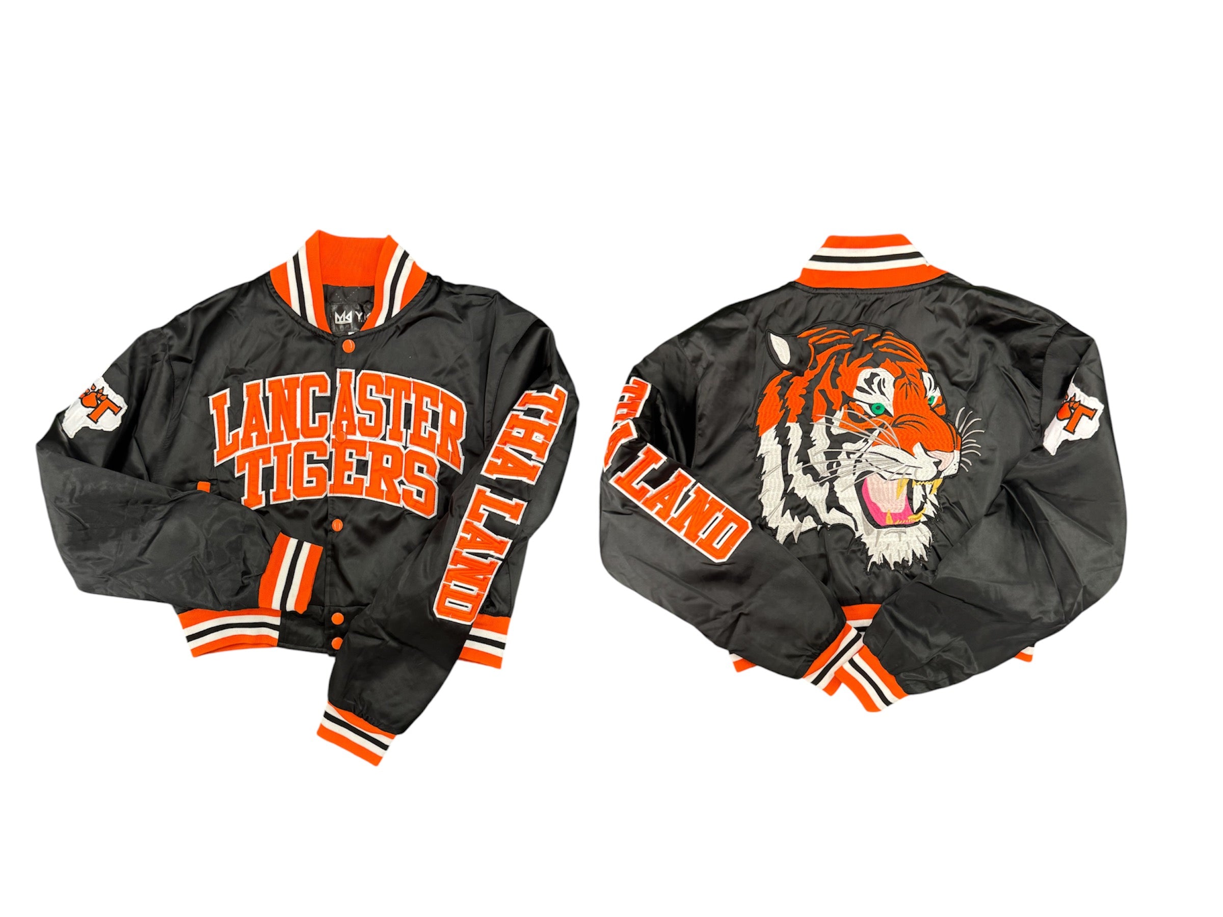 Lancaster YK1K SATIN VARSITY JACKET CROPPED