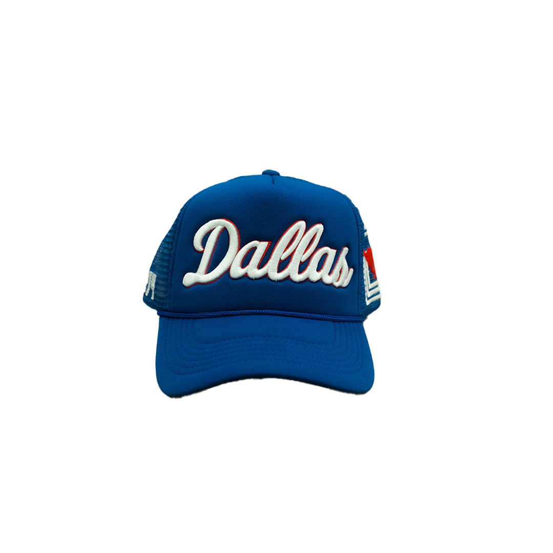 SMU TRUCKER HATS Blue  214