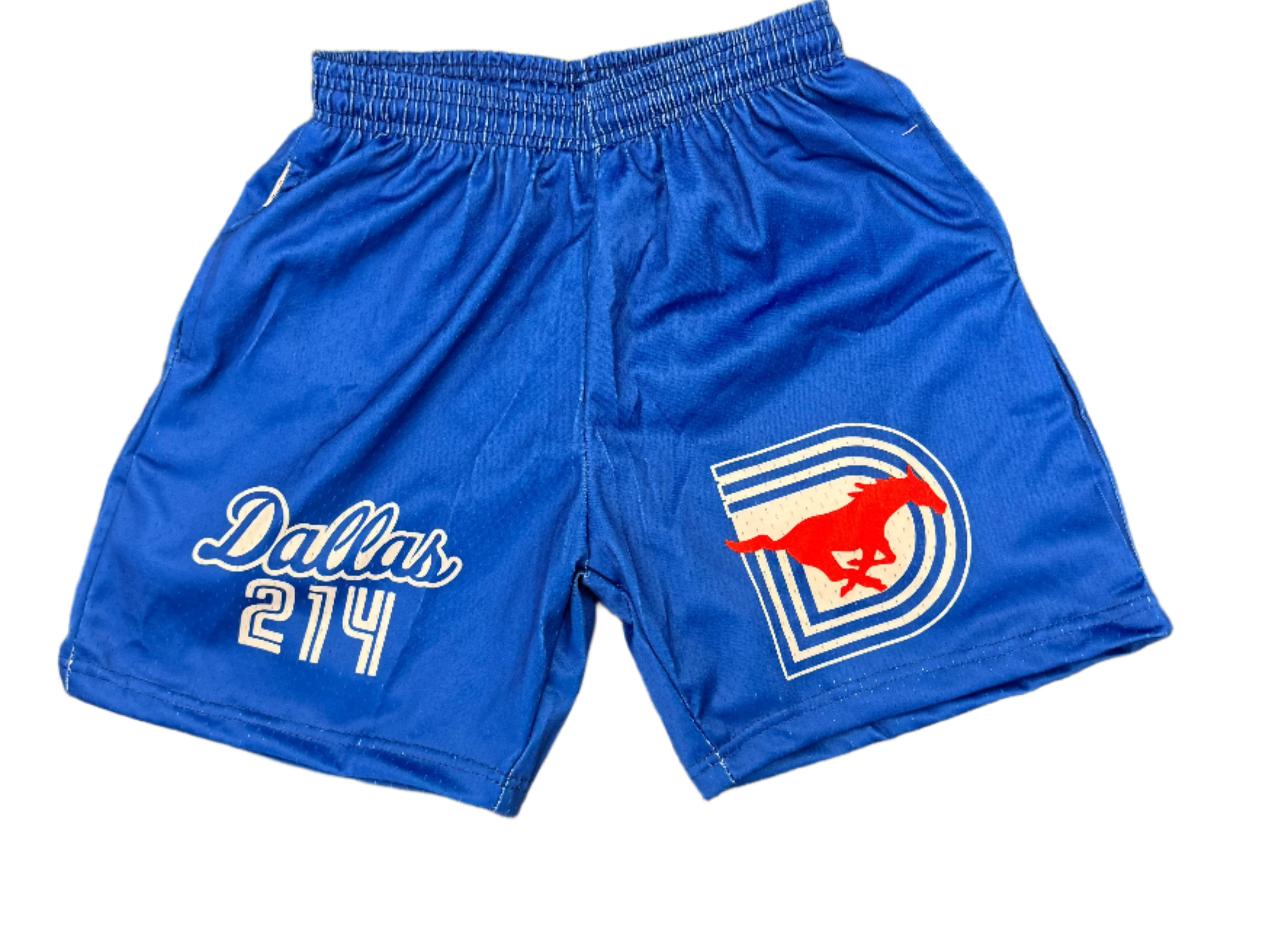 SMU Mesh Basketball Shorts BLUE