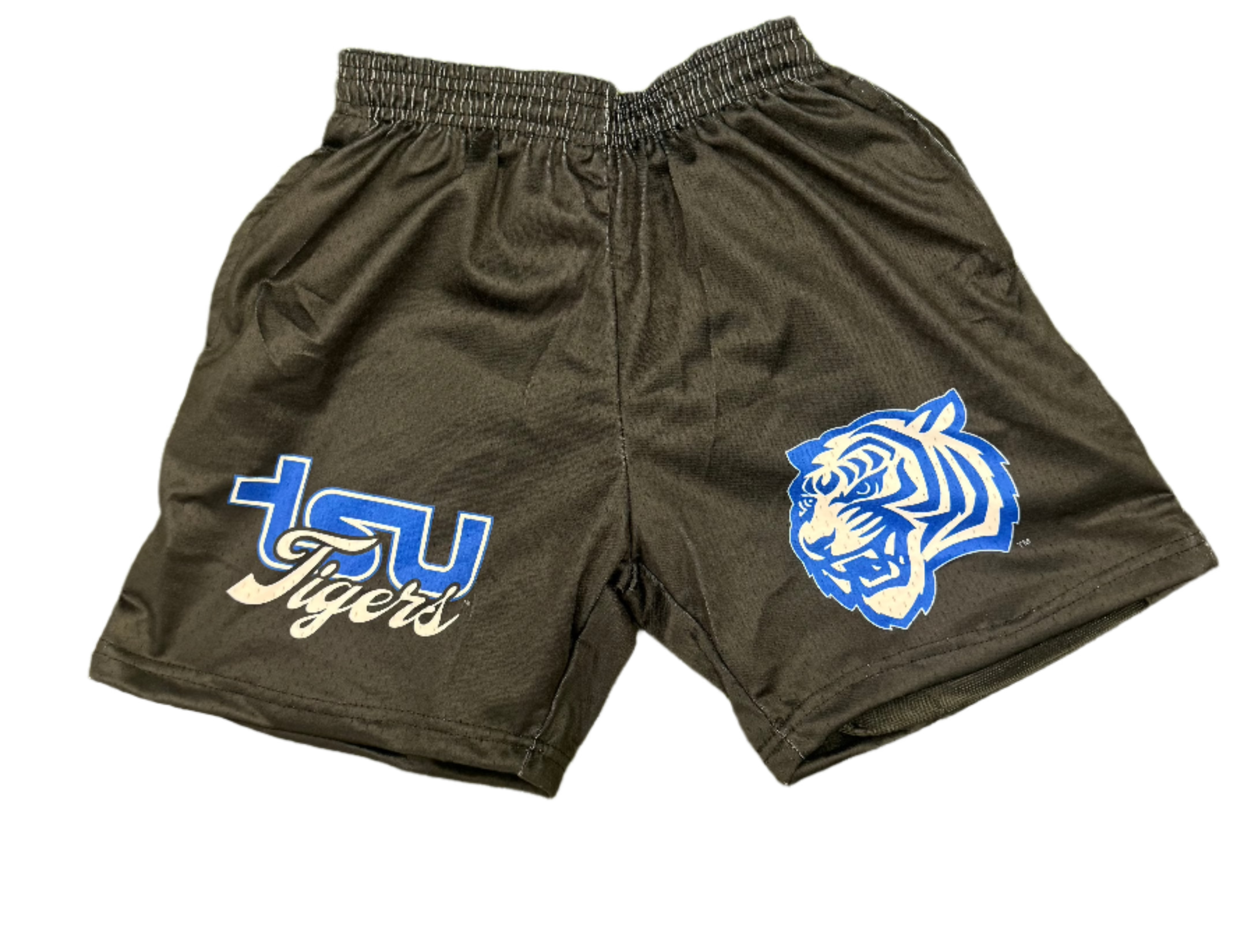 TSU TIGER Mesh Basketball Shorts BLACK