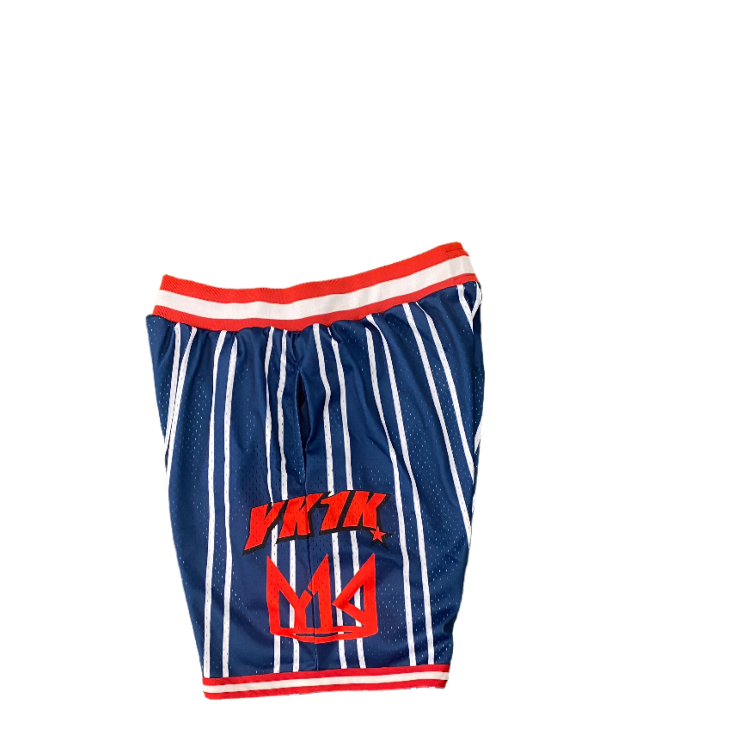 YK1K 2024 Olympic Shorts Navy with White Pinstripes