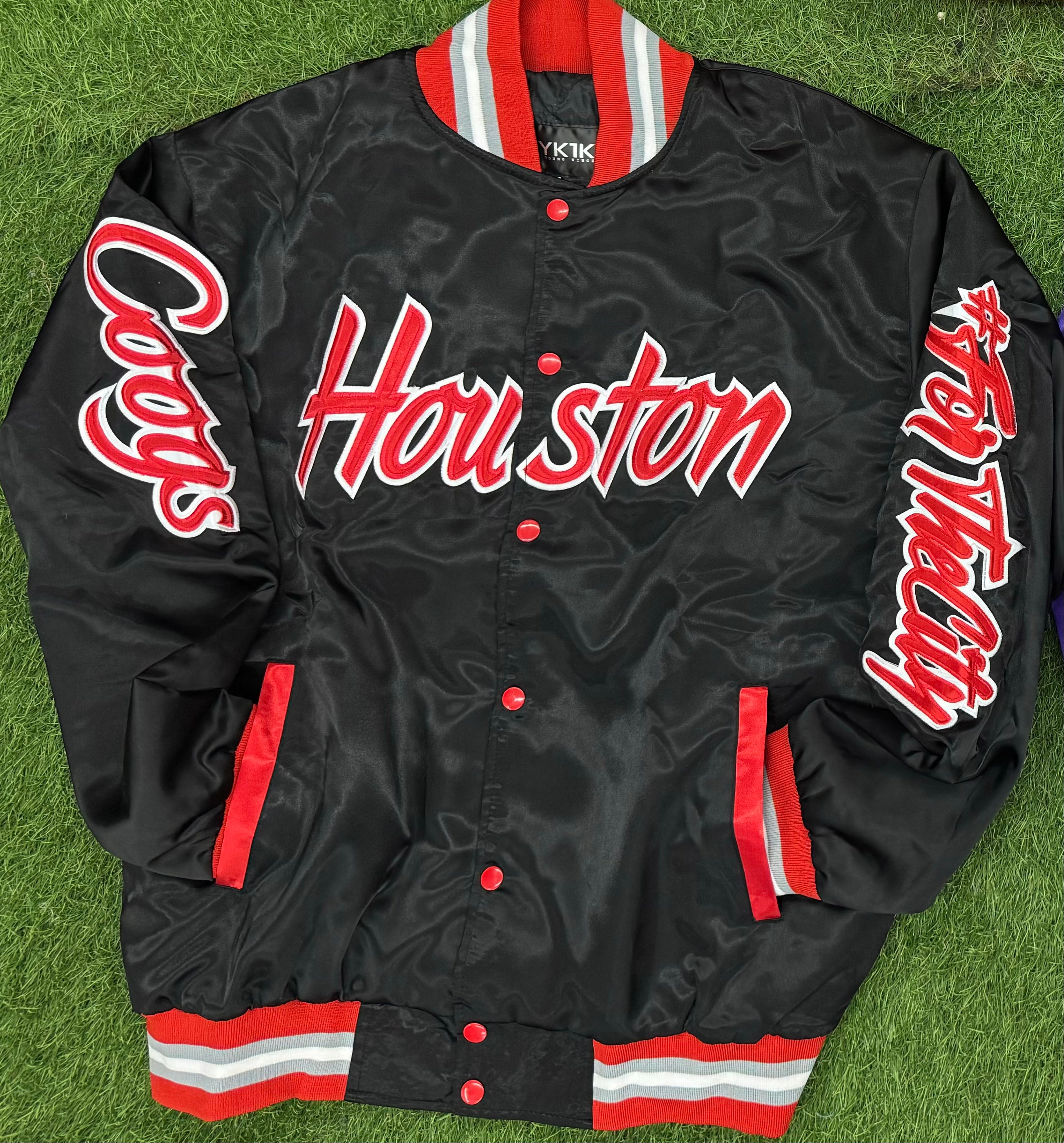 UNIVERSITY OF HOUSTON YK1K SATIN VARSITY JACKET PRE-ORDER